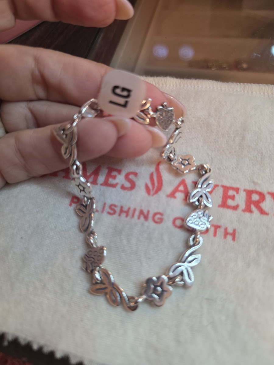 Brand New James Avery Retired Strawberry Link Bracelet View 3