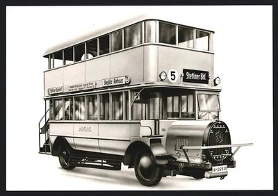 6 photographies vue Berlin, carte postale photo série autobus BVG, bus -... - Photo 1/4