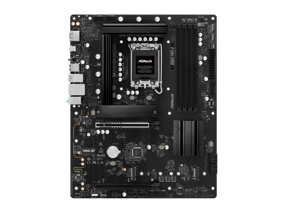 ASRock B860 Pro-A LGA 1851 Intel B860 SATA 6Gb/s DDR5 Intel Core Ultra  ATX - Image 2 of 4