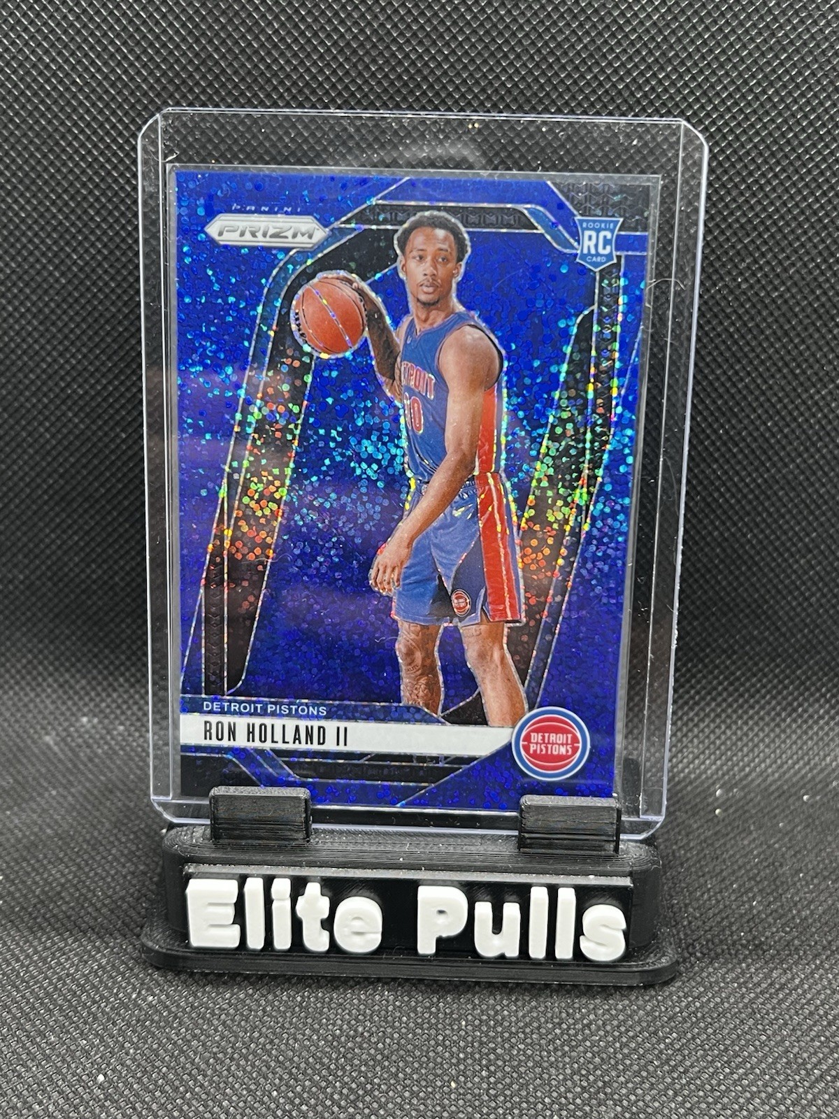 2024-25 Panini Prizm - Ron Holland II #269 Blue Sparkle Prizm /144 (RC)