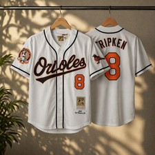 Cal Ripken Jr Baltimore Orioles 2001 Men's Home White Baseball Jersey
