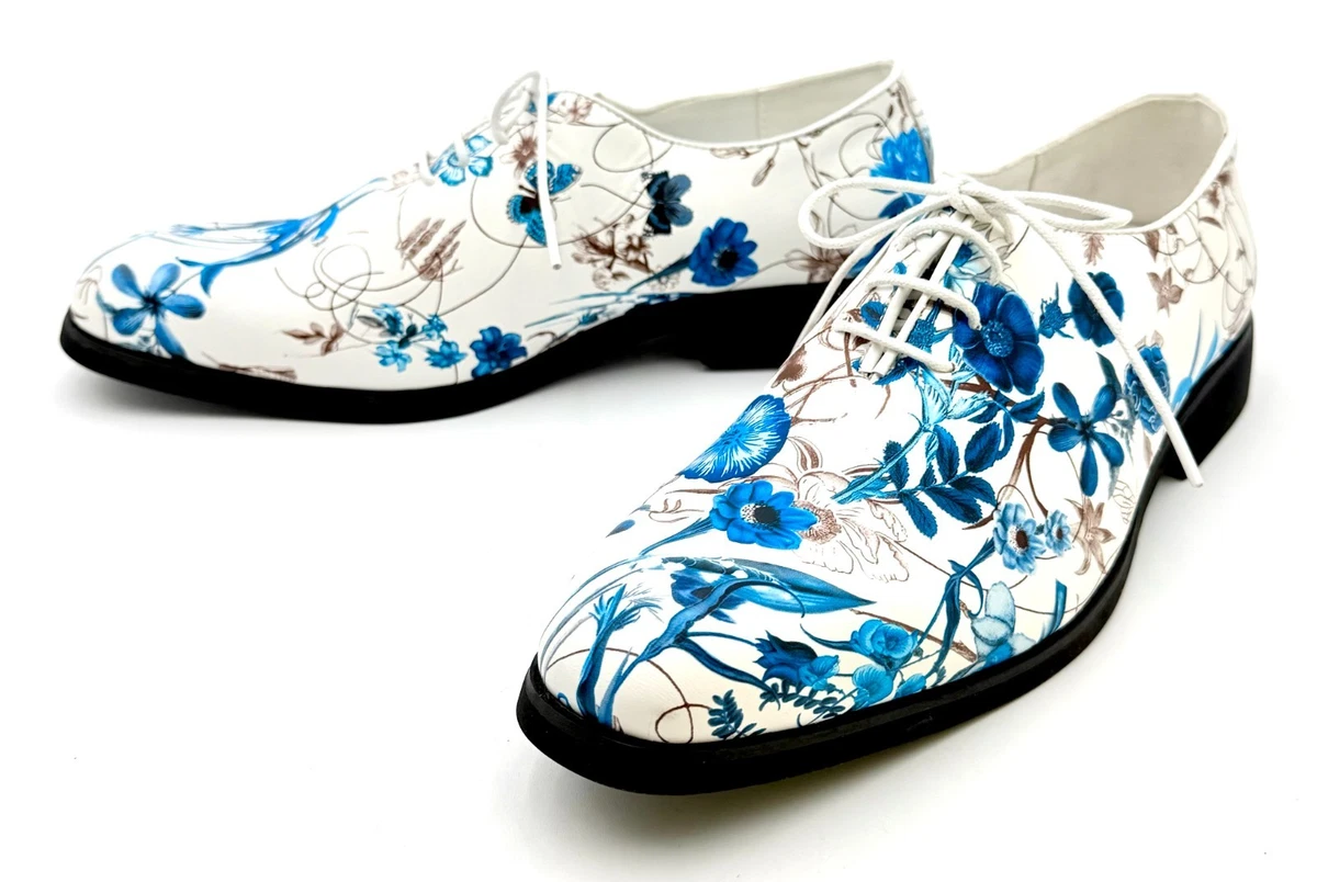 blue floral dress shoes Xfvqtps Womens Pumps Pointed Toe Block Heel Patterned Fabric Dress Shoes Light Blue Floral Party Heels for Wedding Guest and Special Events