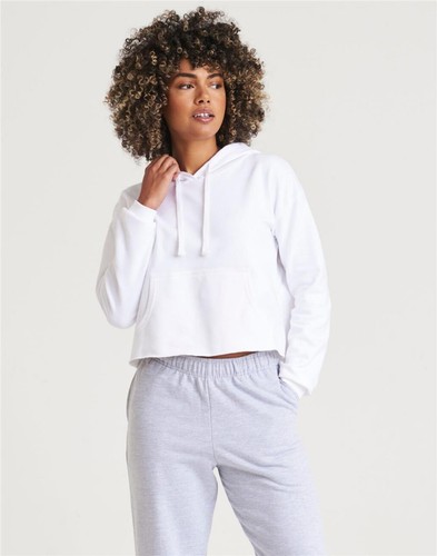 Felpa con cappuccio donna cropped fit relaxed donna maglione - Foto 8 di 18
