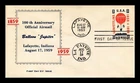 US COVER BALLOON JUPITER AIR MAIL FIRST DAY ISSUE SCOTT C54 LAFAYETTE INDIANA