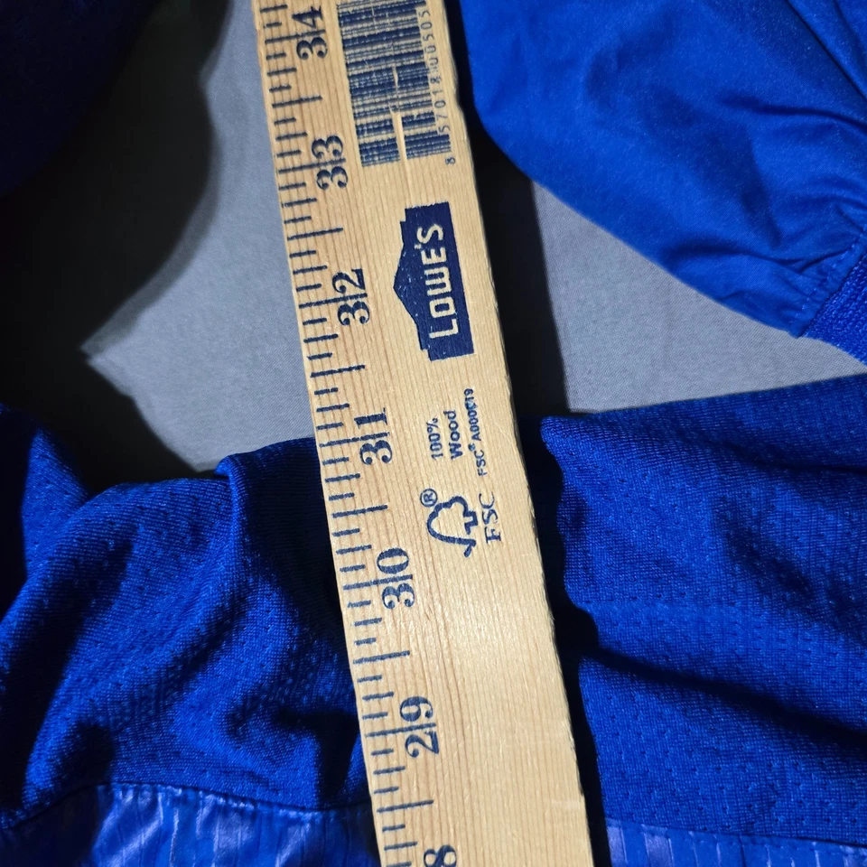 Adidas Hombres Talla 4XT Poliéster Rompevientos Azul Bolsillos Chaqueta Abrigo Rompevientos Foto 3 de 4