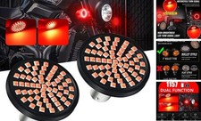 2Pack Motorcycle Turn Signal Bulb Kit 60 SMD3030 Units 1157 LED 2 inch BAY15D
