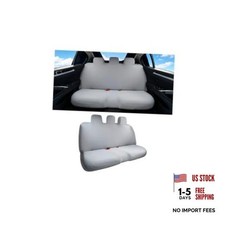 Car Seat Cover, Back Seat Protector, Elastic Universal Fit, Back Silver Gray