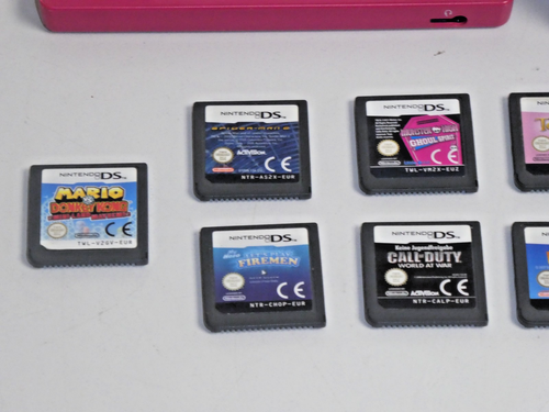 Nintendo DSi Pink inkl. Mario Metallcase & 13 Spielen, 2 Jahre Garantie - Bild 3 von 8