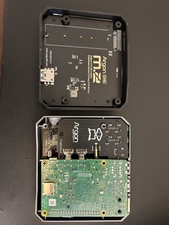 Raspberry pie 4 8gb canakit with a Argon M.2 Case