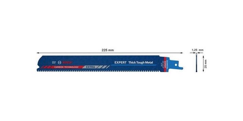 Bosch Säbelsägeblatt Expert Thick Tough Metal Länge 225 mm Breite 25 mm Zahnt... - Bild 4 von 12
