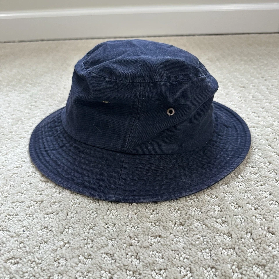 DE COLECCIÓN Adidas Gorra Negra 3 Rayas Bordado Logo Boonie Bucket Y2K Años 90 OS Foto 2 de 4