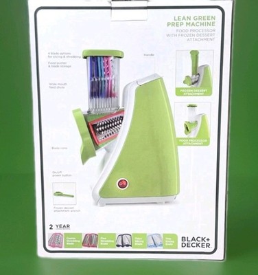 NeW Black & Decker Lean Green Prep Machine Food Processor Frozen Deserts #SL1050