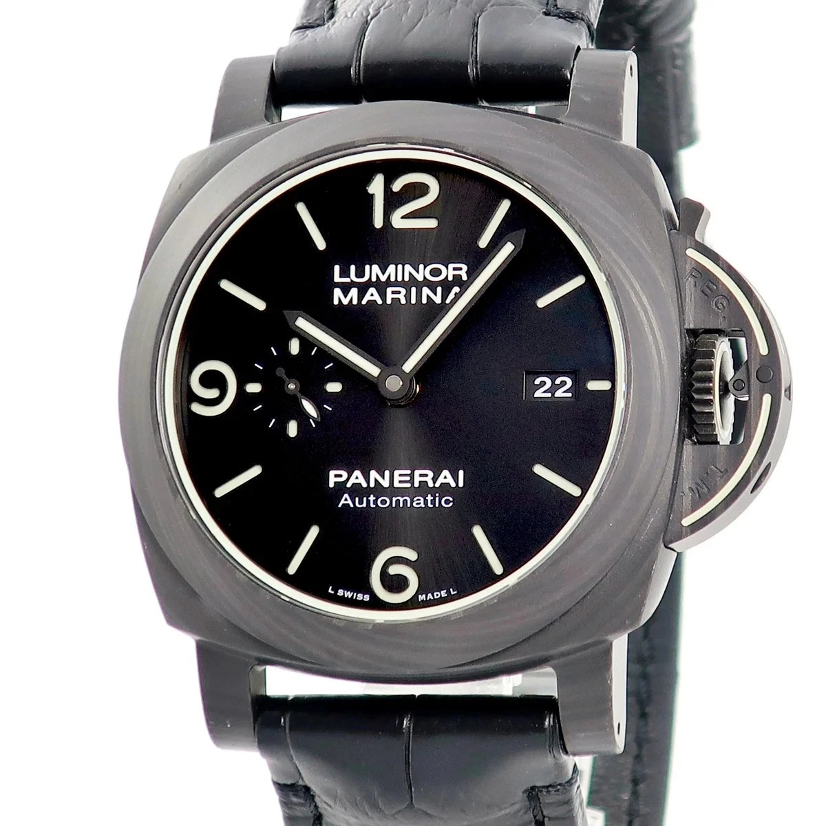 Panerai — Panerai Luminor PAM01118 Carbon Titanium 44mm Black Dial Automatic #HDW188
