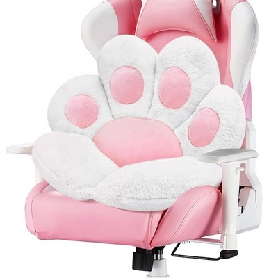 Kawaii Plush Cat Paw Cushion Comfy Lazy Furry Cat Plush Bed Cushion Pillow Seat