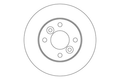 2X DF3989 TRW Brake Disc for Dacia