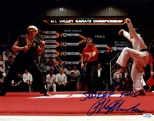 The Karate Kid Ralph Macchio Autographed 11x14 Photo ACOA Witness ITP