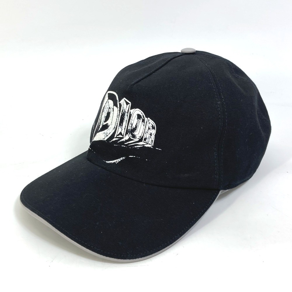Dior 243C904I4511 Logo print hat cap baseball cap cotton Black | eBay
