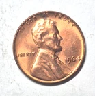 1964 P Lincoln Wheat Cent, Penny  Almost Uncirculated