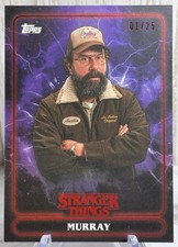 2025 Topps Stranger Things Brett Gelman as Murray Purple 1/25 ALPHA