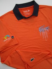 Mens Medium 4 Lacoste Sport Polo Shirt Miami Open Drip Croc