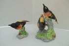 2 Stangl Pottery Birds #3402D Double Orioles & #3402 Single Oriole