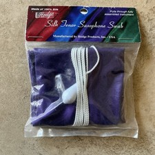 Hodge Tenor Saxophone 100 Silk Swab Pull-Through Cleaning Swab for Sax NEW