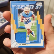 Panini 2025 Score Zoned In J.K. Dobbins Chargers Memorabilia #ZON-JDS Football