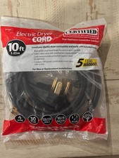 4 Prong Dryer Cord, 10 Ft 10/4 SRDT, 30 Amp Appliance Extension Power Cord