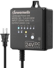 DEWENWILS Low Voltage Landscape Transformer, 60W 120V AC to 24V DC, Weatherproof
