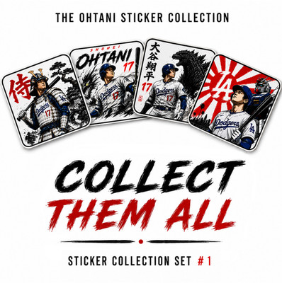 SHOHEI OHTANI LOS ANGELES DODGERS CUSTOMER UNIQUE STICKERS *SET OR INDIVIDUAL*