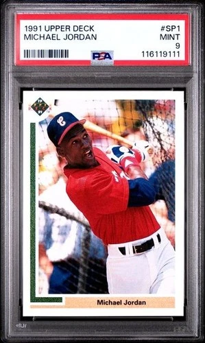 1991 Upper Deck #SP1 Michael Jordan RC PSA 9 MINT White Sox Baseball Rookie