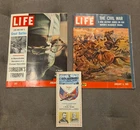 LIFE Magazine Civil War/Part II Lot 1961  Civil War Centennial Map Sinclair RARE