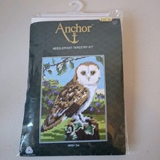 Anchor Needlepoint Tapestry Kit Owl MR951 18x14cm Not Started