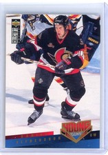 1995-96 UD Young Guns YG Daniel Alfredsson Rookie Card RC #406 Senators. rookie card picture