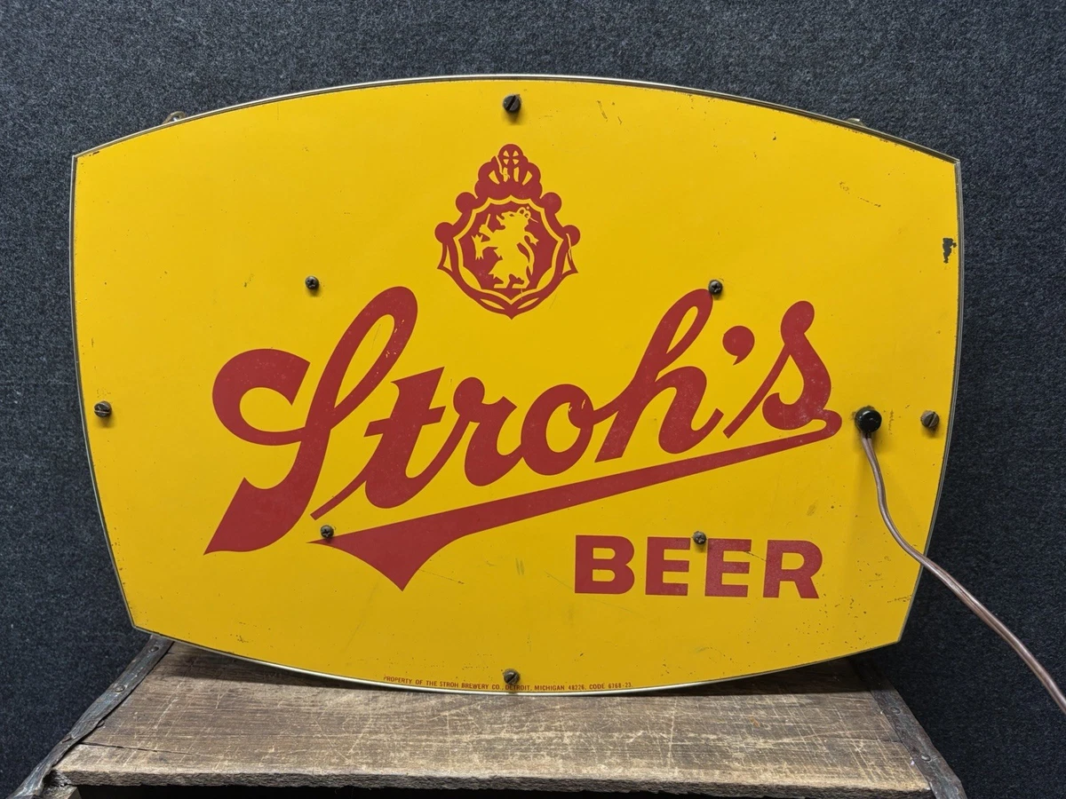 Strohs Beer Sign for sale | eBay