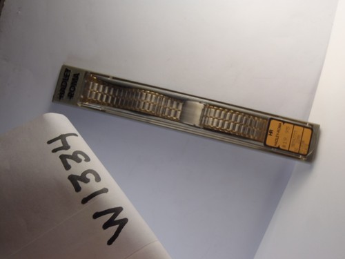 HADLEY ROMA 22mm Stainless Steel Watch Band Two Tone Satin Polished Straight End - Picture 6 of 22