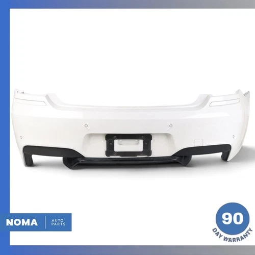12-19 BMW F13 650i 640i M-Sport Rear Bumper Cover Assembly White OEM