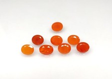 6x8mm Carnelian Oval Faceted Cut Loose Gemstone