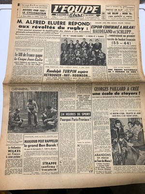 Journal L'Equipe 29/09/1975 - Maertens Vainqueur Tours-Versailles, Coupe Davis