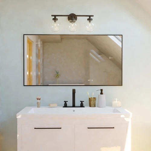 Vaxcel Lighting W0430 Lander 23"W 3 Light Vanity Light - Black - Picture 8 of 9