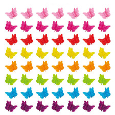 50 Packs Assorted Color Butterfly Hair Clips, Beautiful Mini Butterfly Hair Clip
