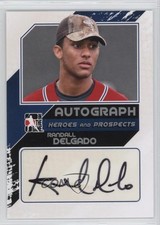 2011 ITG Heroes and Prospects Close Up Silver /190 Randall Delgado Auto 2d8