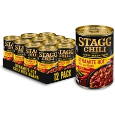 Stagg Dynamite Chili with Beans, 15 Ounce (Pack of 12) 15 