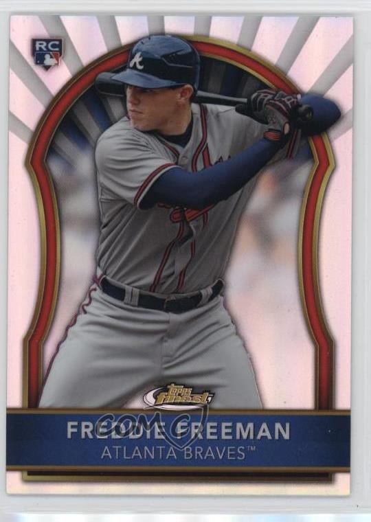 2011 Topps Finest Refractor 336/549 Freddie Freeman #72 Rookie RC 18kw