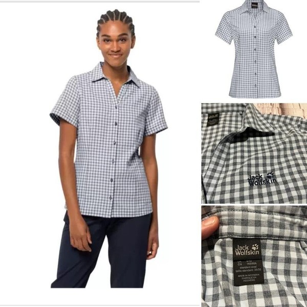 Women Jack Wolfskin Shirt Blue 36 / S / 44 #9E42
