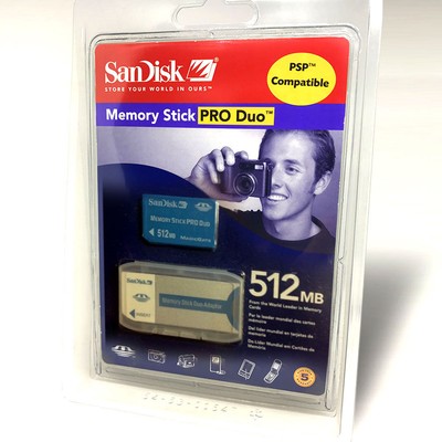 512mb sandisk sdmspd-512-a10 memory Stick Pro Duo memory card (619659019921)