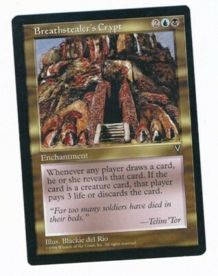 MTG Magic Breathstealers Crypt Visions Normal Front Off Center Back NM