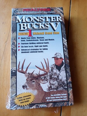 Monster Bucks 5 Volume 1 Whitetail Grand Slam Vhs realtree outdoors hunting