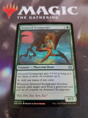 MTG. 2x Armored Scrapgorger. Foil. Phyrexia: All Will Be One. Pack Fresh 