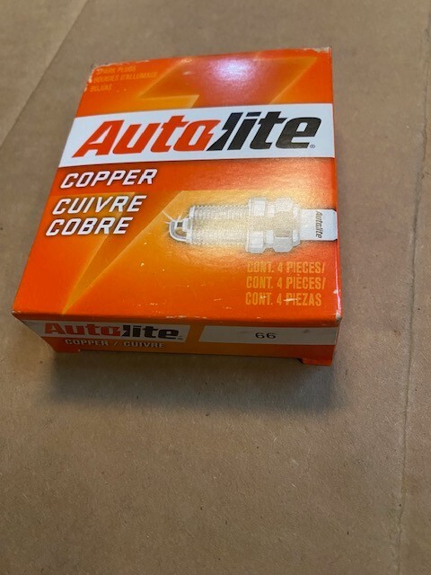 4 PACK Autolite 66 Copper Resistor Spark Plug